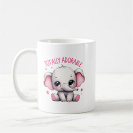 Total bezaubernder Elefant, süße Kunst Kaffeetasse