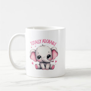 Total bezaubernder Elefant, süße Kunst Kaffeetasse