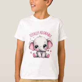 Total bezaubernder Elefant, süße Kunst T-Shirt