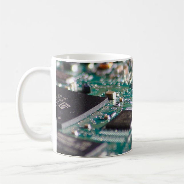 Total digital zum Morgenkaffee! Kaffeetasse (Links)