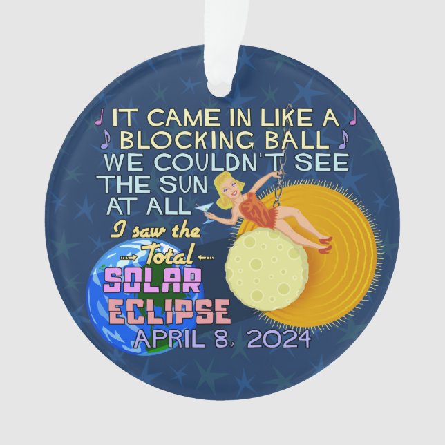 Total Éclipse Solaire Avril 8 2024 Amusant América (devant)