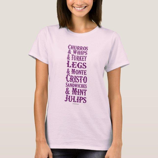 Total Epic Theme Park Foods T-Shirt (Vorderseite)