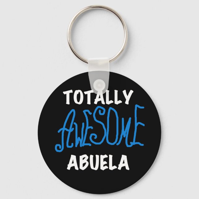 Total fantastische Abuela blaue T-Shirts und Gesch Schlüsselanhänger (Vorderseite)