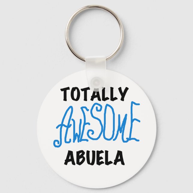 Total fantastische Abuela blaue T-Shirts und Schlüsselanhänger (Vorderseite)