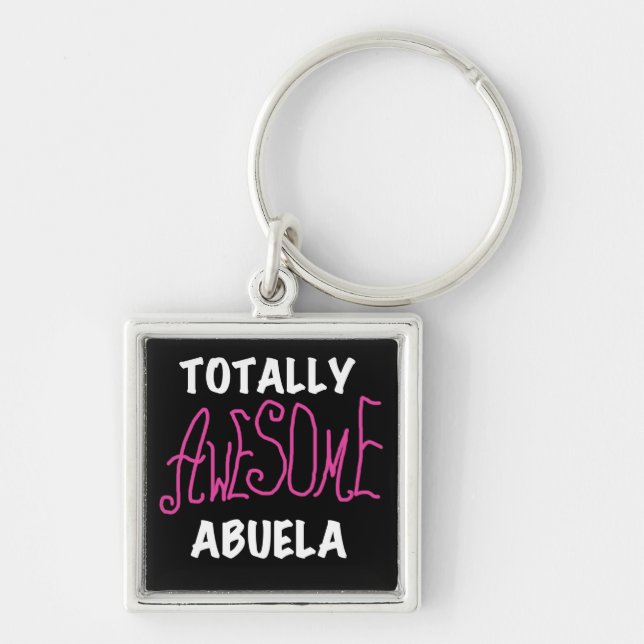 Total fantastische Abuela rosa T-Shirts und Gesche Schlüsselanhänger (Vorne)