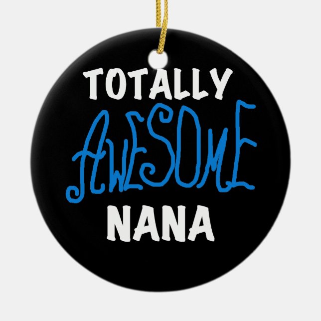 Total fantastische blaue T - Shirts und Geschenke Keramikornament (Vorne)