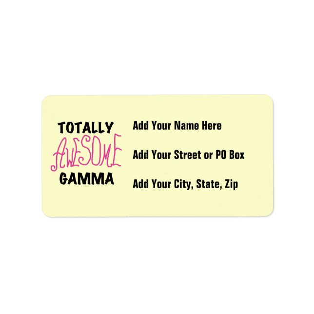 Total fantastische Gamma-Rosa-T-Shirts und Adressaufkleber (Vorne)