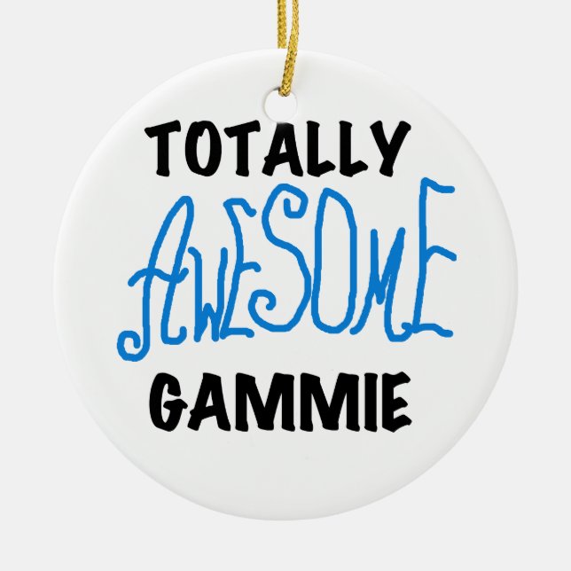 Total fantastische Gammie blaue T-Shirts und Keramikornament (Vorne)