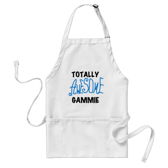 Total fantastische Gammie blaue T-Shirts und Schürze (Vorne)