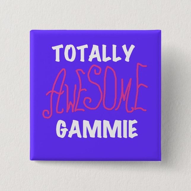 Total fantastische Gammie rosa T - Shirts und Button (Vorderseite)