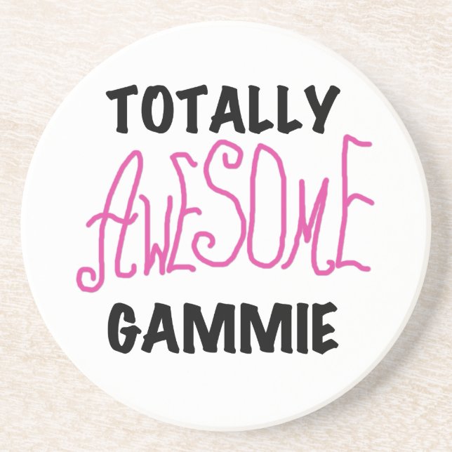 Total fantastische Gammie rosa T-Shirts und Gesche Getränkeuntersetzer (Vorne)