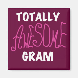 Total fantastische Gramm-Rosa-T-Shirts und Geschen Magnet