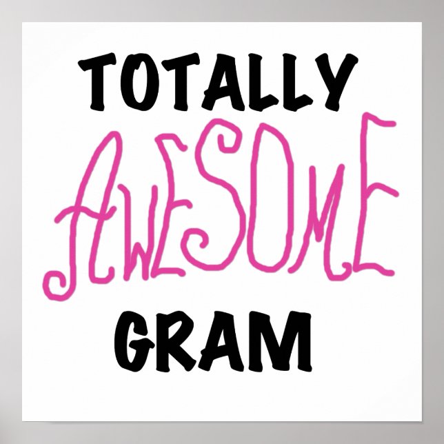 Total fantastische Gramm-Rosa-T-Shirts und Poster (Vorne)