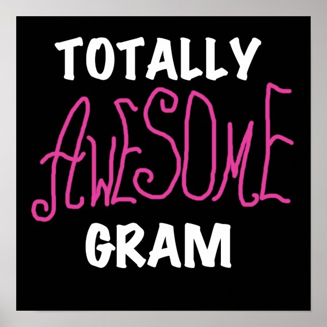 Total fantastische Gramm-Rosa-T-Shirts und Poster (Vorne)
