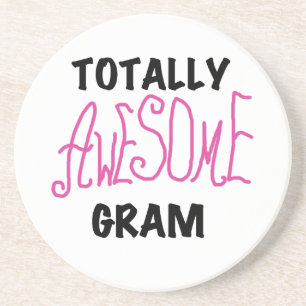 Total fantastische Gramm-Rosa-T-Shirts und Sandstein Untersetzer