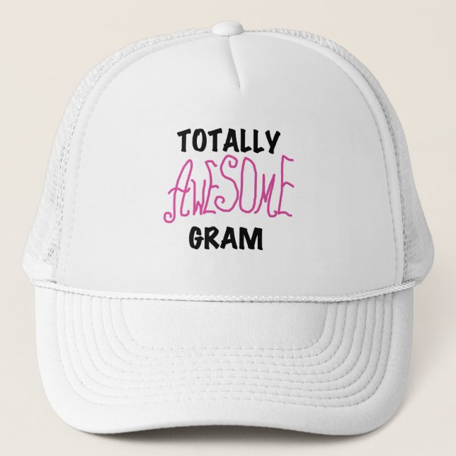 Total fantastische Gramm-Rosa-T-Shirts und Truckerkappe (Vorderseite)