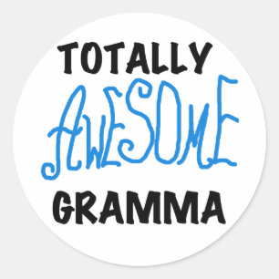 Total fantastische Gramma blaue T-Shirts Geschenke Runder Aufkleber