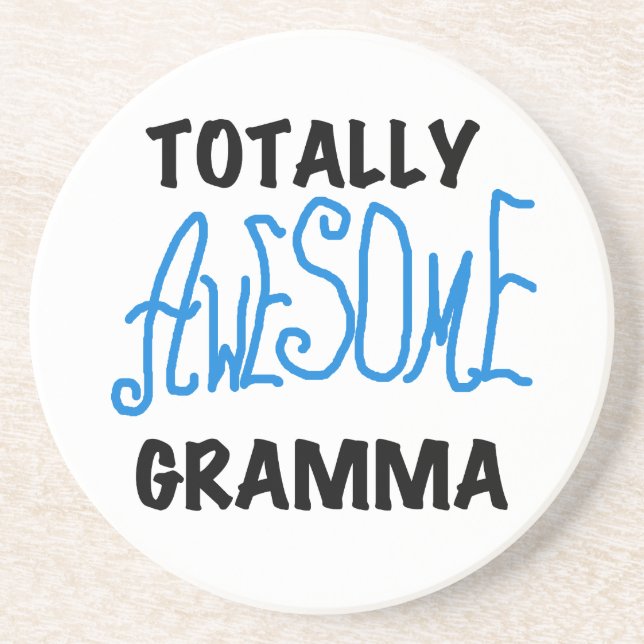 Total fantastische Gramma blaue T-Shirts Geschenke Sandstein Untersetzer (Vorne)