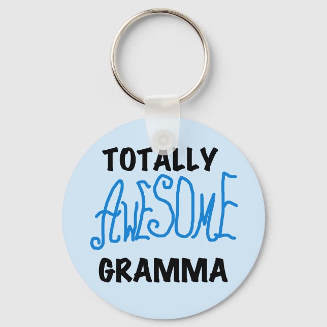 Total fantastische Gramma blaue T-Shirts Geschenke Schlüsselanhänger (Vorderseite)