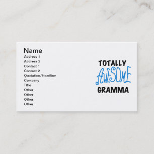 Total fantastische Gramma blaue T-Shirts Geschenke Visitenkarte