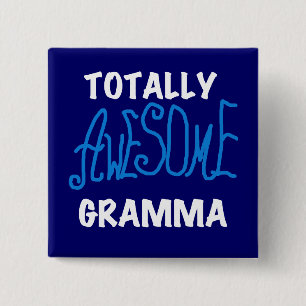 Total fantastische Gramma blaue T - Shirts und Button