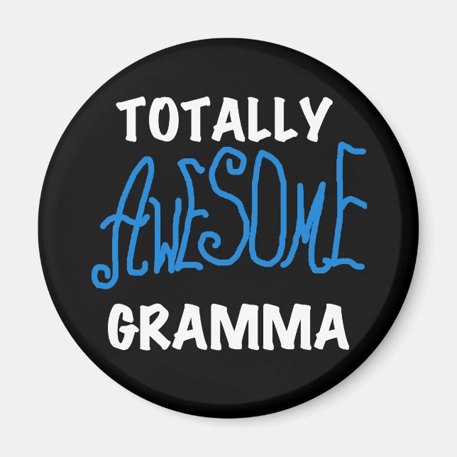 Total fantastische Gramma blaue T - Shirts und Magnet (Vorne)