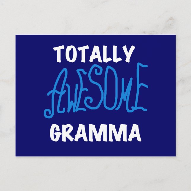Total fantastische Gramma blaue T - Shirts und Postkarte (Vorderseite)