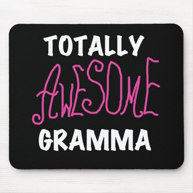 Total fantastische Gramma rosa T - Shirt-Geschenke Mousepad (Vorne)