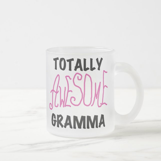 Total fantastische Gramma rosa T-Shirts Geschenke Mattglastasse (Rechts)