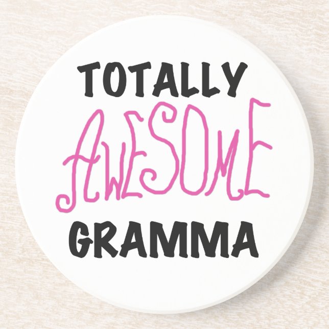 Total fantastische Gramma rosa T-Shirts Geschenke Sandstein Untersetzer (Vorne)