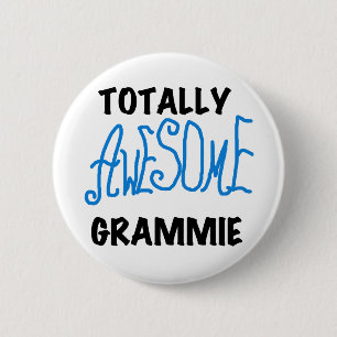 Total fantastische Grammie blaue T - Button