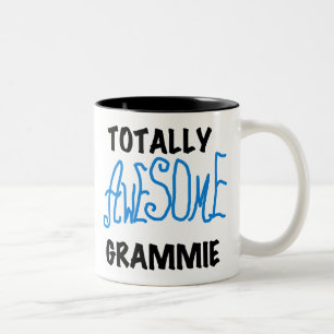 Total fantastische Grammie blaue T - Zweifarbige Tasse