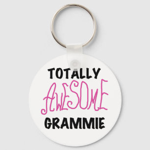 Total fantastische Grammie rosa T - Schlüsselanhänger