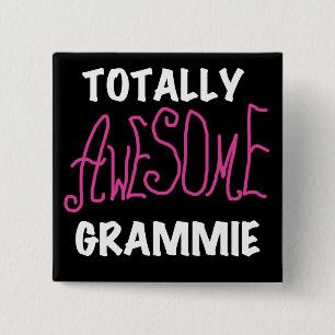 Total fantastische Grammie rosa T-Shirts Geschenke Button