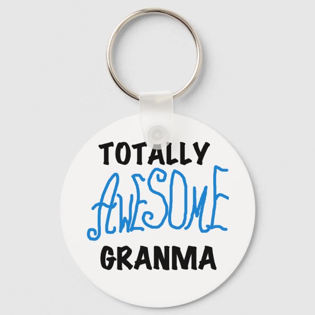 Total fantastische Granma blaue T-Shirts Geschenke Schlüsselanhänger (Vorderseite)