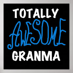 Total fantastische Granma blaue T-Shirts und Gesch Poster
