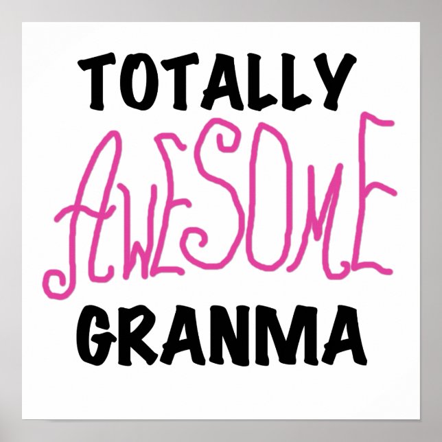 Total fantastische Granma rosa T-Shirts und Poster (Vorne)
