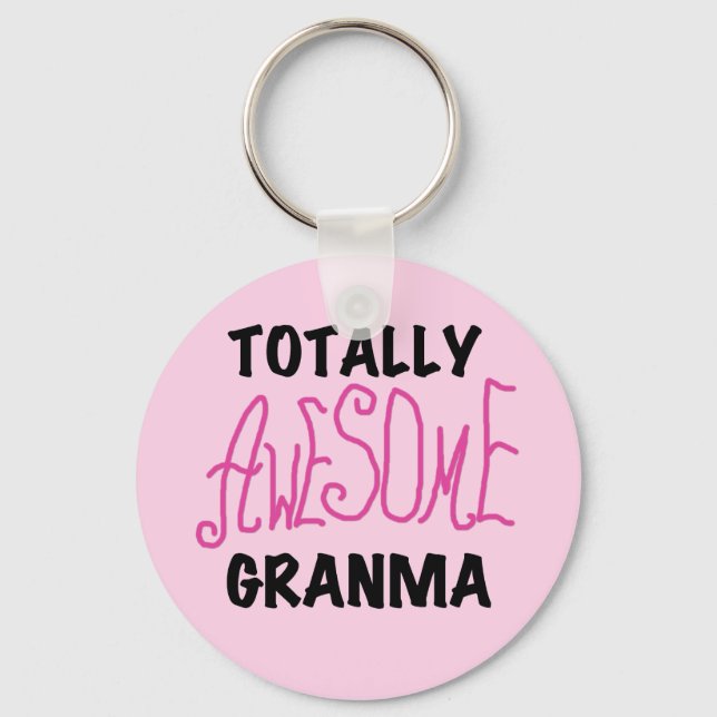 Total fantastische Granma rosa T-Shirts und Schlüsselanhänger (Vorderseite)