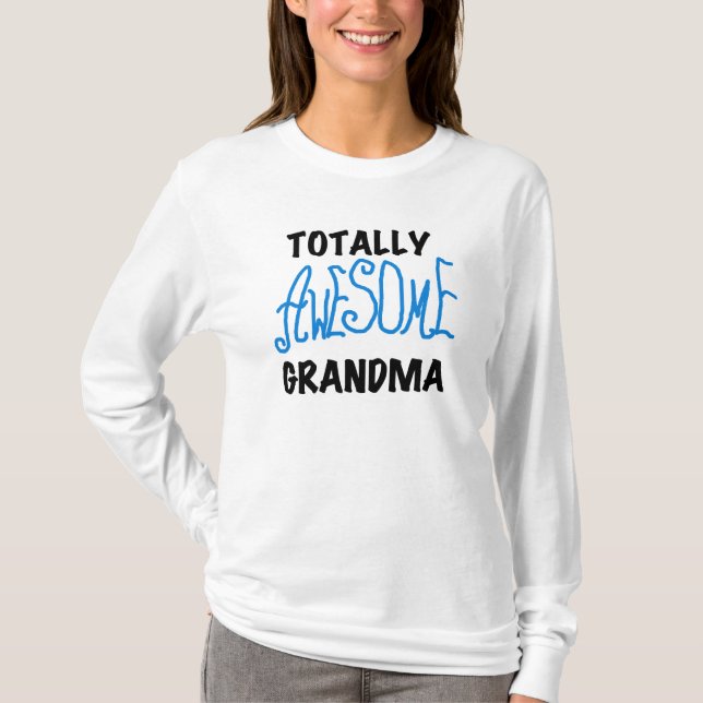 Total fantastische Großmutter - blaue T-Shirts und (Vorderseite)