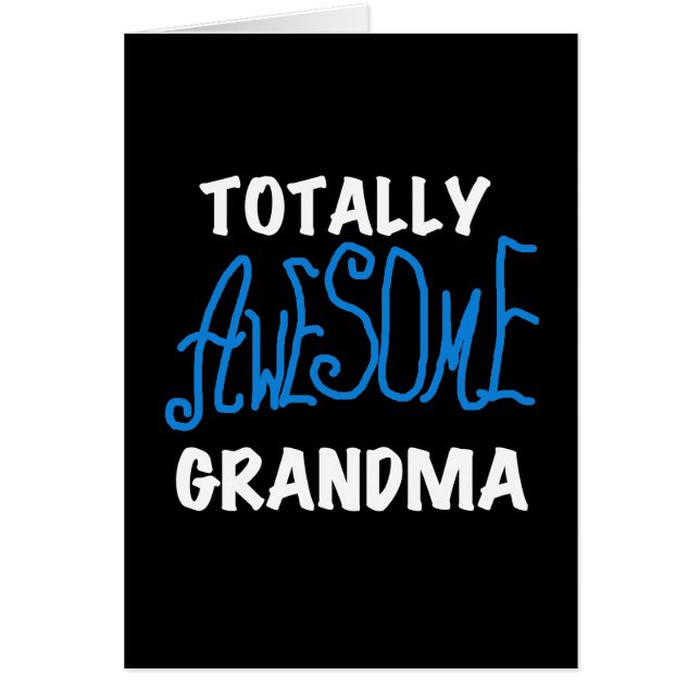 Total fantastische Großmutter-blaue T-Shirts und (Vorne)