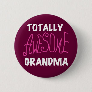 Total fantastische Großmutter-Rosa-T-Shirts und Ge Button