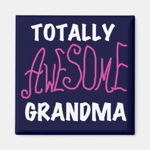 Total fantastische Großmutter-Rosa-T - Shirts und Magnet