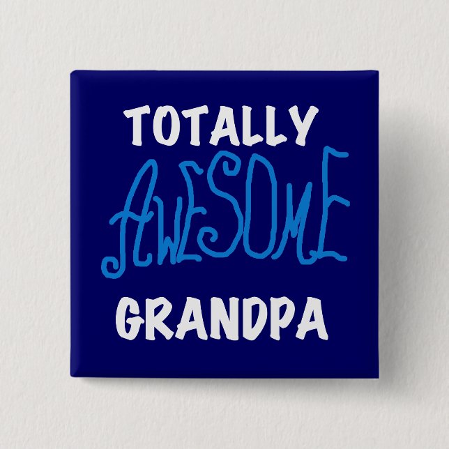 Total fantastische Großvater-T-Shirts und Geschenk Button (Vorderseite)