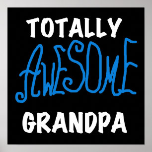Total fantastische Großvater-T-Shirts und Geschenk Poster