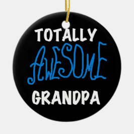 Total fantastische Großvater-T - Shirts und Keramik Ornament