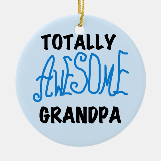 Total fantastische Großvater-T - Shirts und Keramikornament (Vorne)