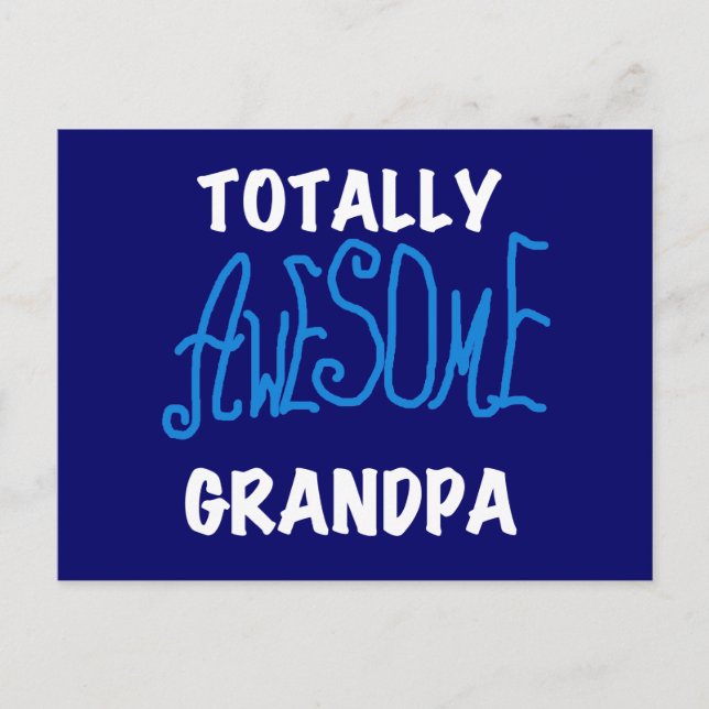 Total fantastische Großvater-T - Shirts und Postkarte (Vorderseite)