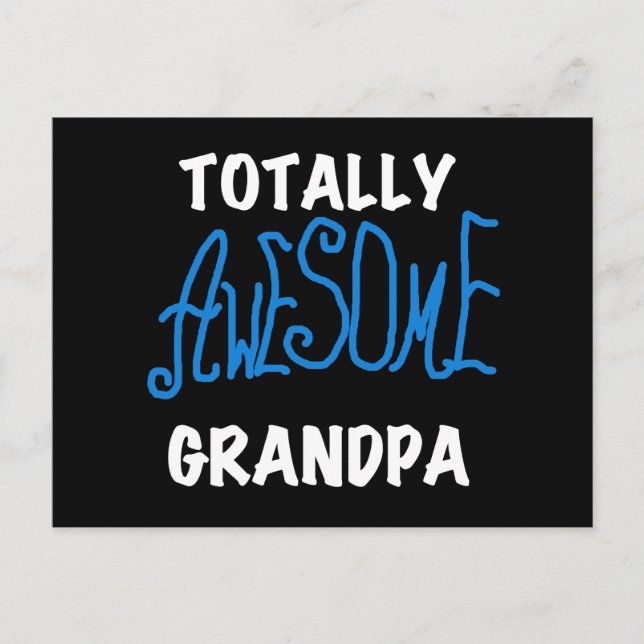 Total fantastische Großvater-T - Shirts und Postkarte (Vorderseite)