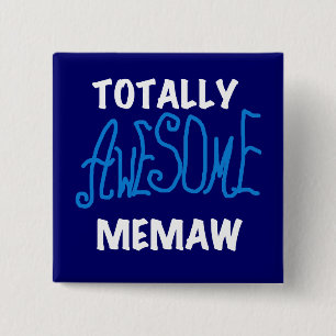 Total fantastische Memaw Blau-T - Shirts Button