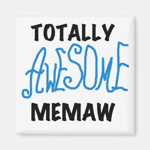 Total fantastische Memaw blaue T-Shirts und Magnet